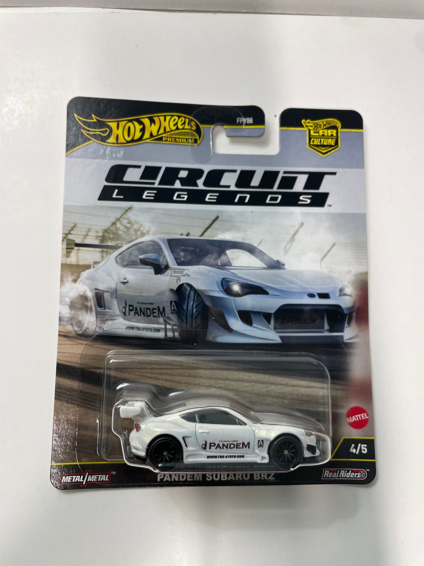 Hot Wheels 1/64 Car Culture Circuit Legends Pandem Subaru BRZ White - JBK64