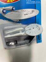 Hot Wheels 1/64 U.S.S. enterprise NCC-1701  White - Damaged Card