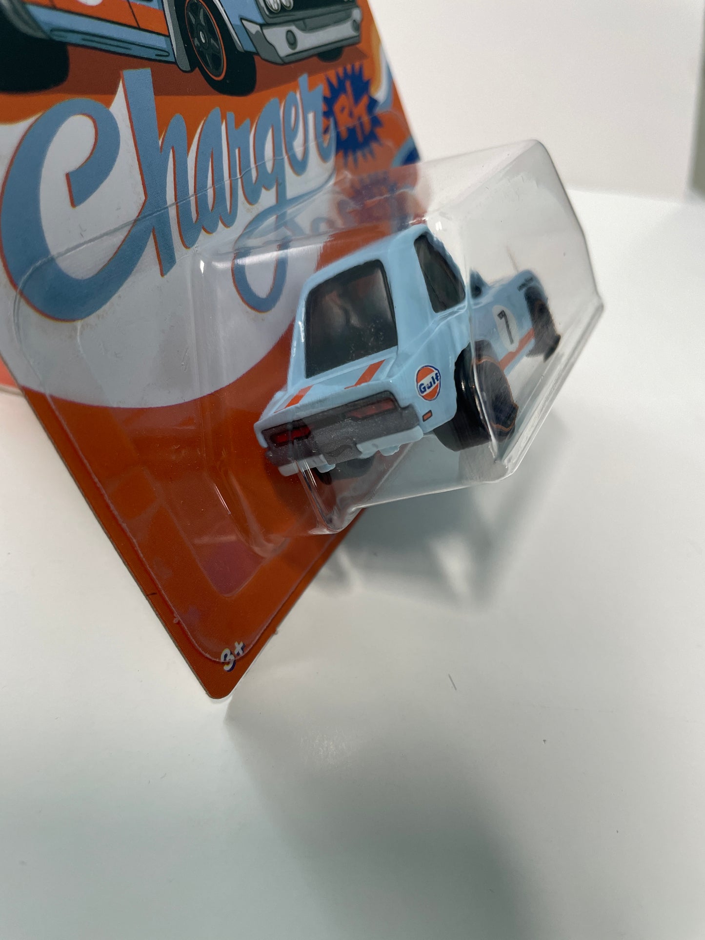 Hot Wheels 1/64 Noppo Gulf Racing Tooned ‘70 Dodge Charger Blue