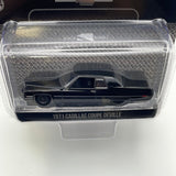 1/64 Greenlight Black Bandit Collection Series 28 1971 Cadillac Coupe Deville Black