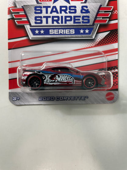 Hot Wheels 1/64 Stars & Stripes Series 2020 Corvette Red