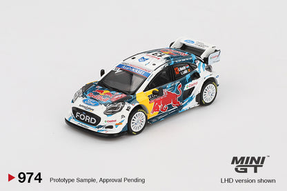 Mini GT 1/64 Ford Puma Rally1 #13 2024 Rally Monte Carlo M-Sport Ford WRT White - MGT00974
