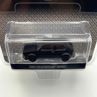1/64 Greenlight Black Bandit Collection Series 28 1980 Volkswagen Rabbit Black