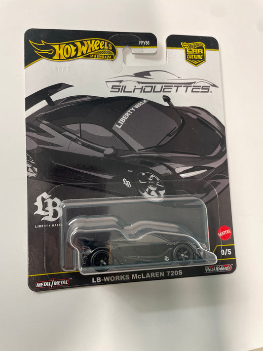 *Chase* Hot Wheels 1/64 Car Culture Silhouettes LB-Works McLaren 720S Black - JBK62