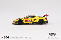 Mini GT 1/64 Chevrolet Corvette Z06 GT3.R #3 2024 IMSA Daytona 24 Hrs Corvette Racing by Pratt Miller Motorsports Yellow