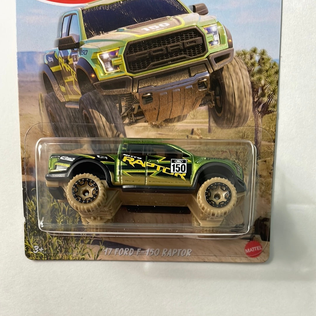 Hot Wheels 1/64 Baja 4x4 ‘17 Ford F-150 Raptor Green