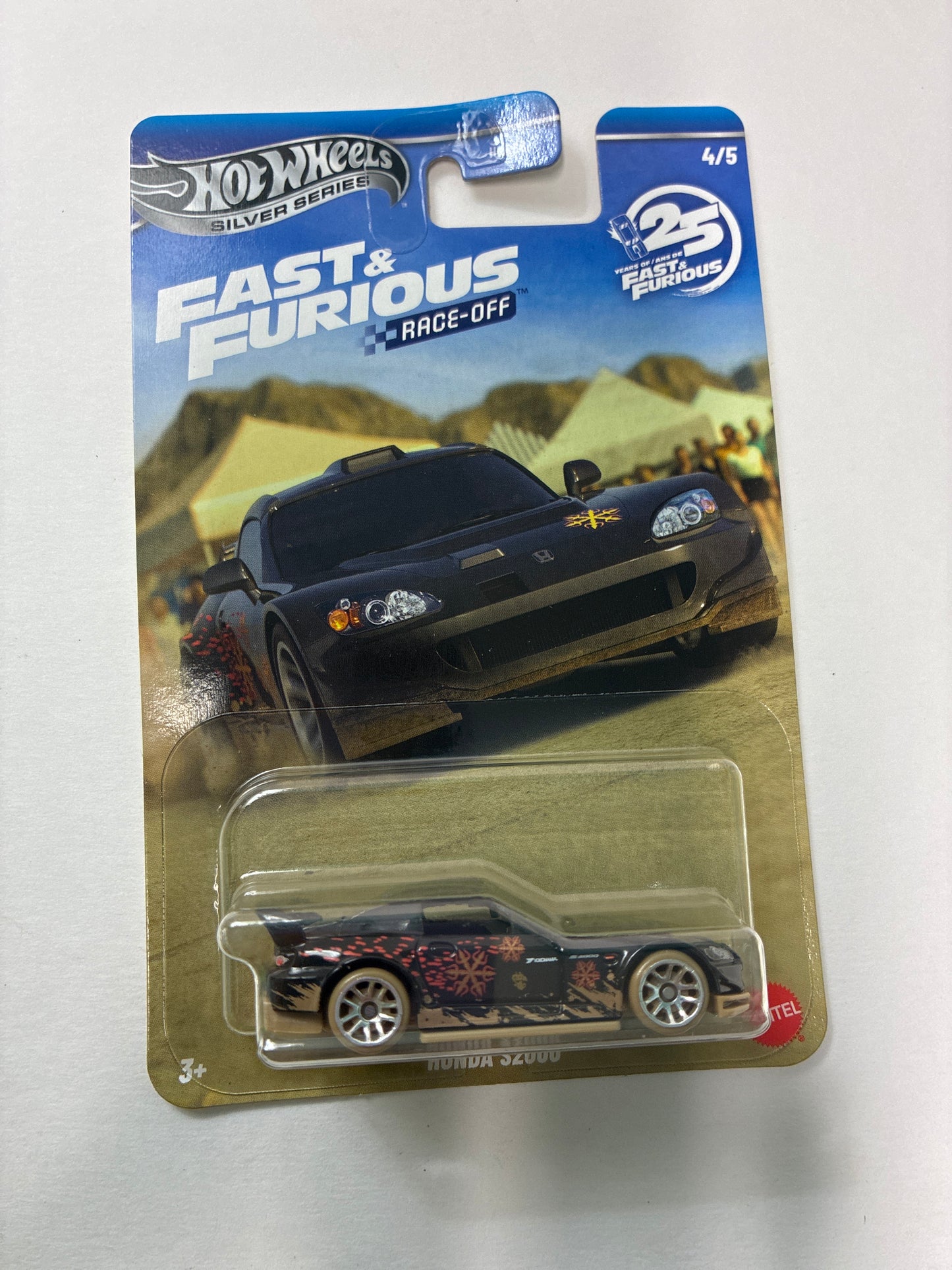 Hot Wheels 1/64 Silver Series Fast and Furious Race-Off Honda S2000 Black - JKX18