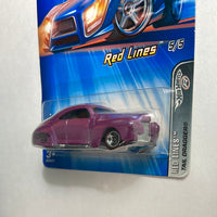 Hot Wheels 1/64 Tail Dragger Purple (2004 Card) - Damaged Card