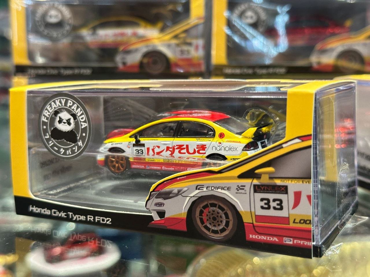 GCD 1/64 Honda Civic Type R FD2 Yellow & Red - The Diecast Expo 2025 Singapore Exclusive
