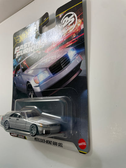 Hot Wheels 1/64 Fast & Furious Mix N Mercedes-Benz 500 SEL Silver - JHW67