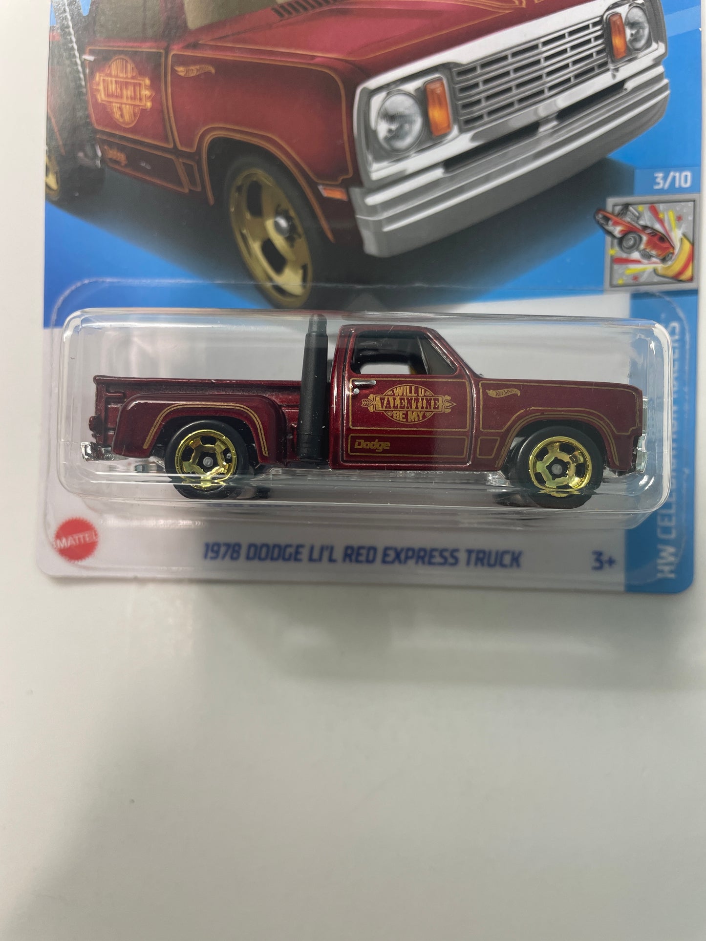 Hot Wheels 1/64 1978 Dodge Li’L Red Express Truck Red