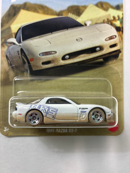 Hot Wheels 1/64 Silver Series Fast and Furious Race-Off 1995 Mazda Rx-7 White - JKX16