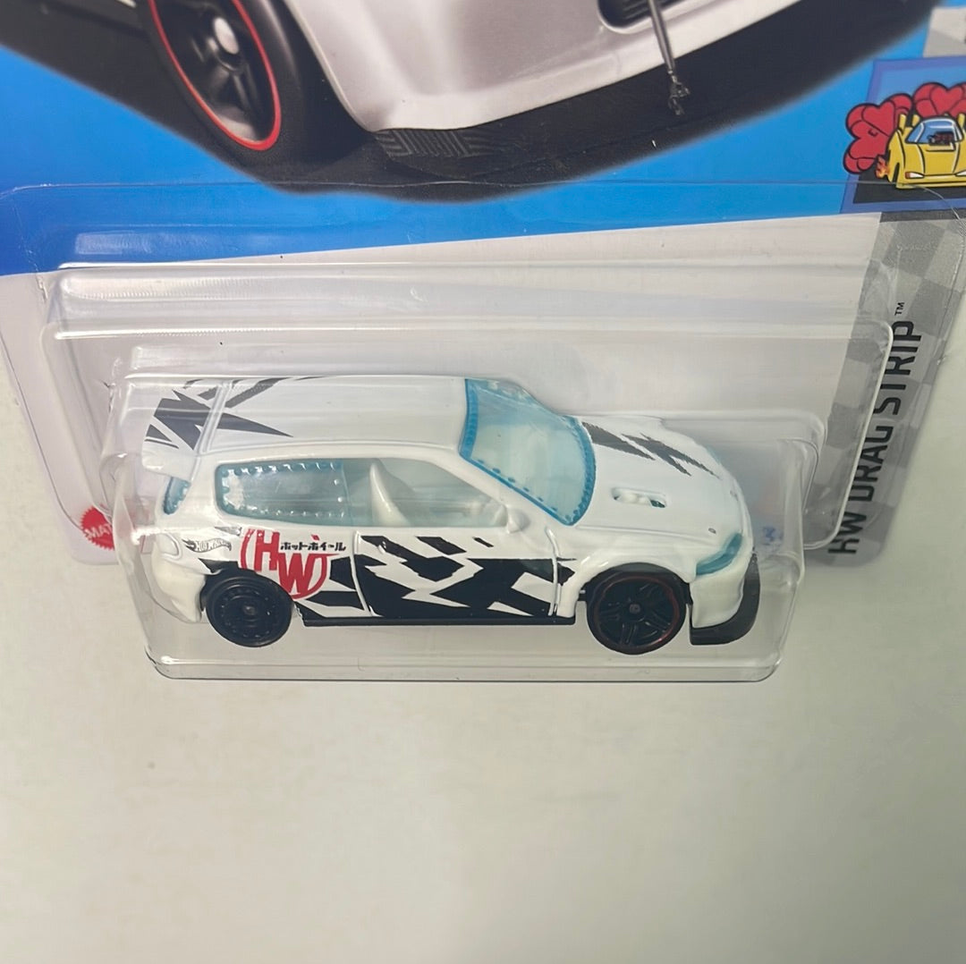 Hot Wheels 1/64 Honda Civic Custom White