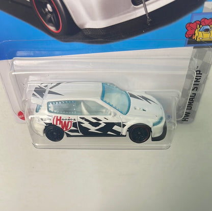 Hot Wheels 1/64 Honda Civic Custom White
