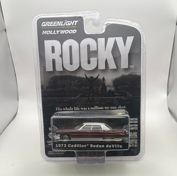 1/64 Greenlight Rocky 1973 Cadillac Sedan deVille  Red