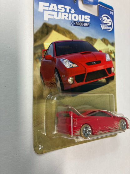 Hot Wheels 1/64 Silver Series Fast and Furious Race-Off Toyota Celica Red - JKX15