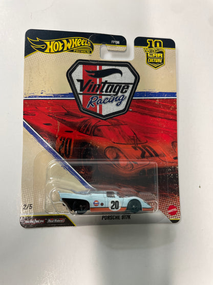 Hot Wheels 1/64 Car Culture 2026 Mix T Vintage Racing Porsche 917K Gulf Blue & Orange - JKF03