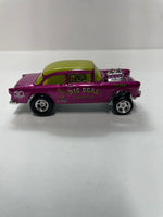 *Loose* Hot Wheels 1/64 50th Favorites ‘55 Chevy Bel Air Gasser Pink & Green