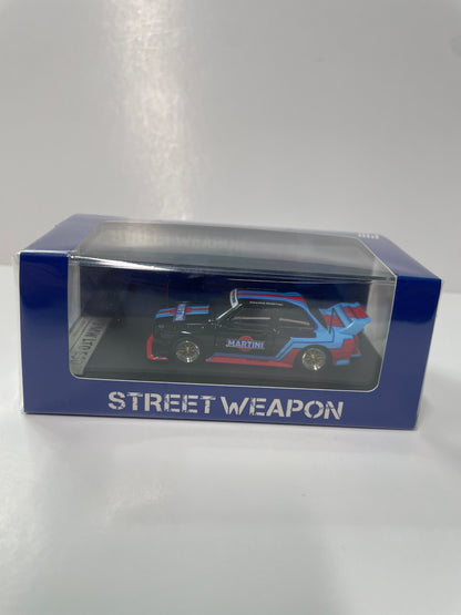 Street Weapon 1/64 BMW LTO E30 Martini Black & Blue