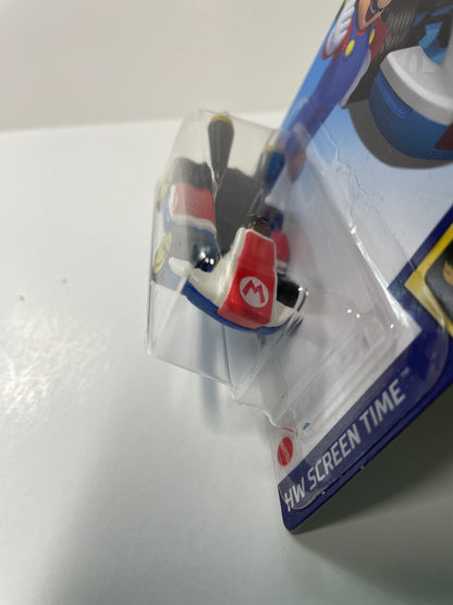 Hot Wheels 1/64 Mario Kart Standard Kart Black & Red - Damaged Box