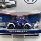 *Green Machine Chase* Greenlight 1/64 V-Dub Classic Volkswagen  Beetle Blue
