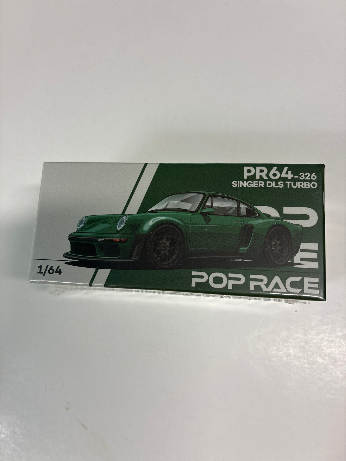 Pop Race 1/64 Singer DLS Porsche Turbo Green - PR64-0326
