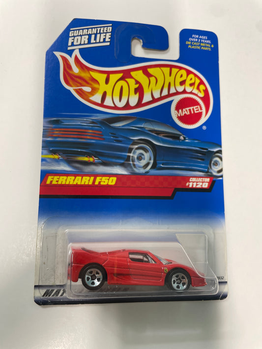 Hot Wheels 1/64 Ferrari F50 Red - Damaged Box