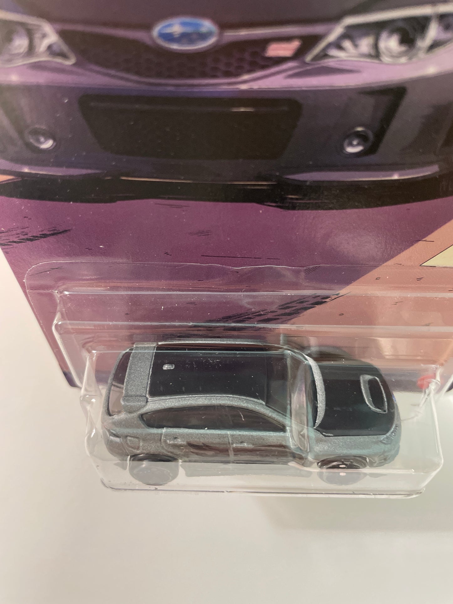 Hot Wheels 1/64 Silver Series Compact Kings Subaru WRX STI Silver - JKX59