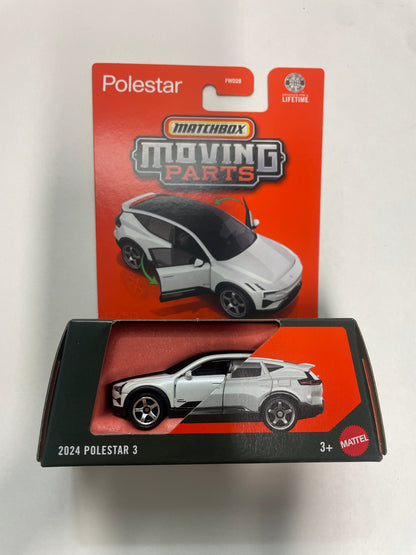 Matchbox 1/64 Moving Parts 2024 Polestar 3 White - JHV46