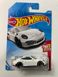 Hot Wheels 1/64 Porsche 911 GT3 RS White - Damaged Card