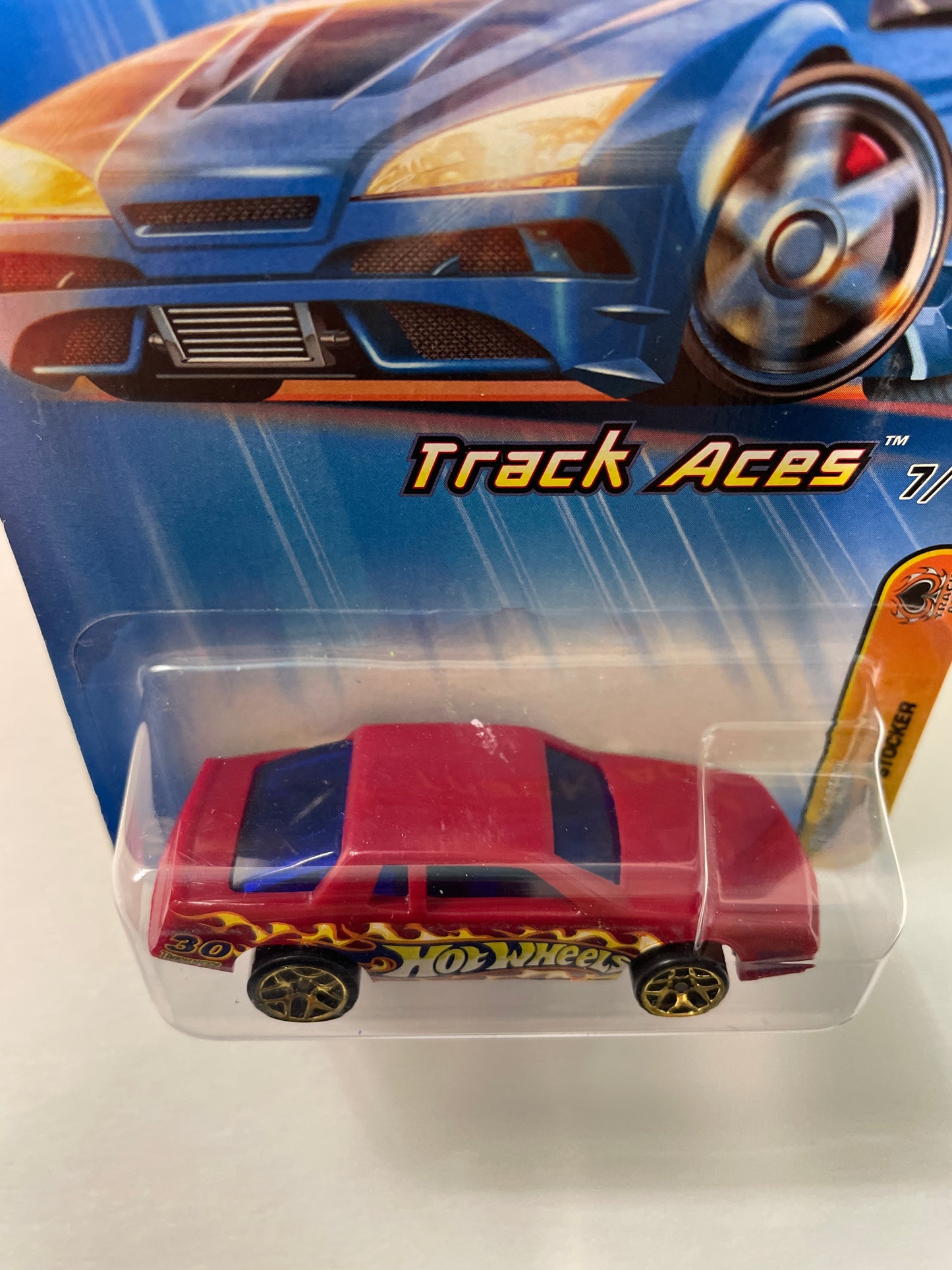 Hot Wheels 1/64 Chevy Stocker Red - Damaged Box