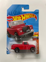 Hot Wheels 1/64 Land Rover Series III Pickup Red - Damaged Card