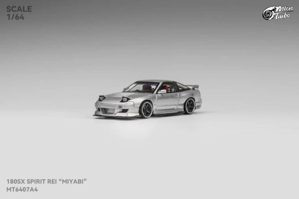 Micro Turbo 1/64 Nissan 180SX  Spirit Rei “Miyabi” Silver