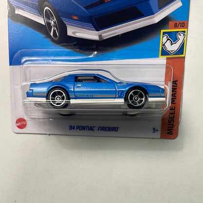 Hot Wheels 1/64 ‘84 Pontiac Firebird Blue - Damaged Box