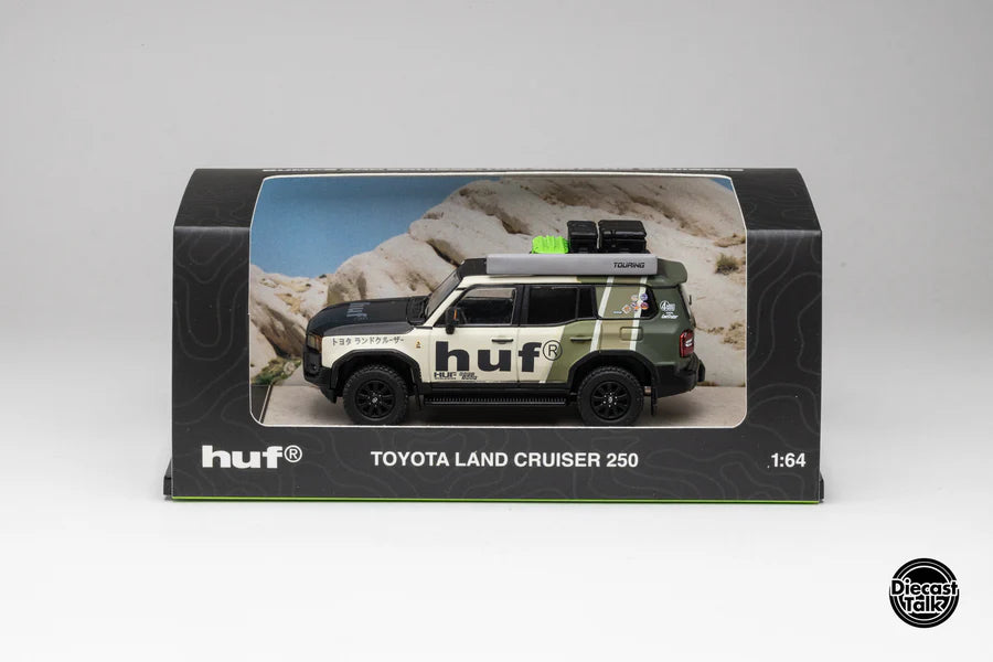 GCD 1/64 HUF Toyota Land Cruiser 250 Green & Black
