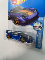 Hot Wheels 1/64 Porsche 993 GT2 Blue - Damaged Card