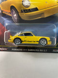 Hot Wheels 1/64 Car Culture Hammer Drop Porsche 911 Carrera RS 2.7 Yellow