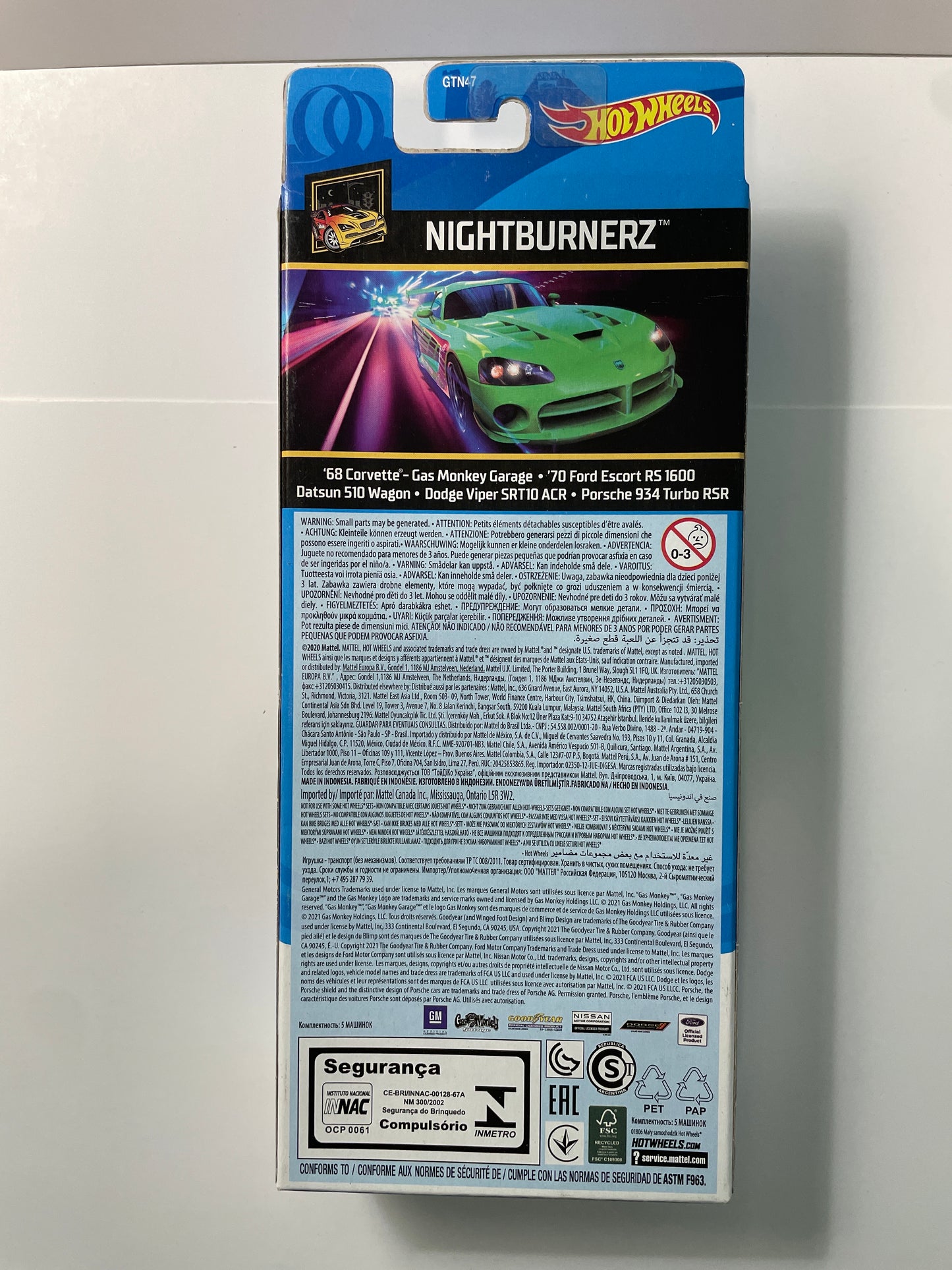 Hot Wheels 1/64 5 Pack Nightburnerz