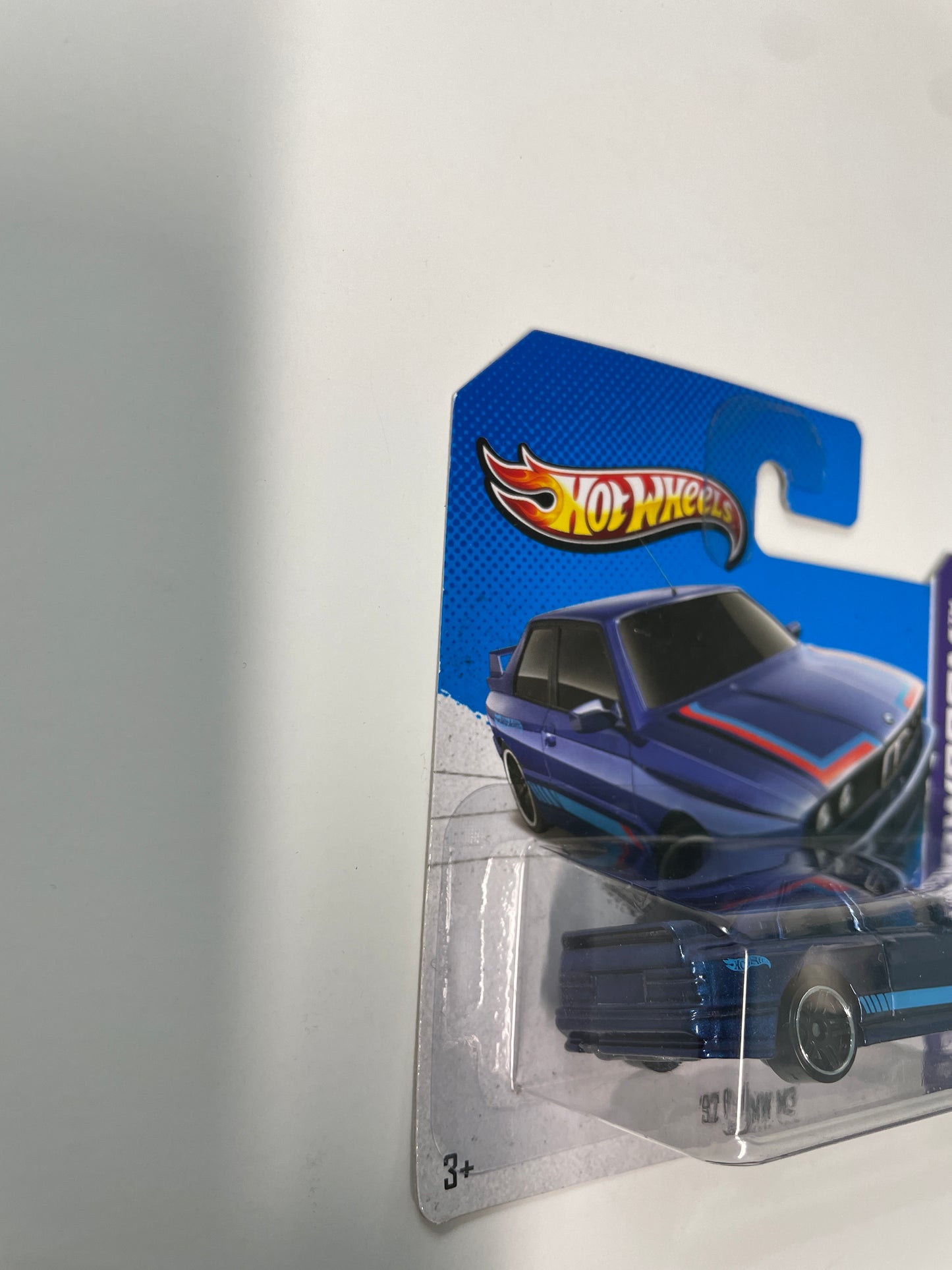 Hot Wheels 1/64 '92 BMW M3 Short Card Blue - Damaged Box