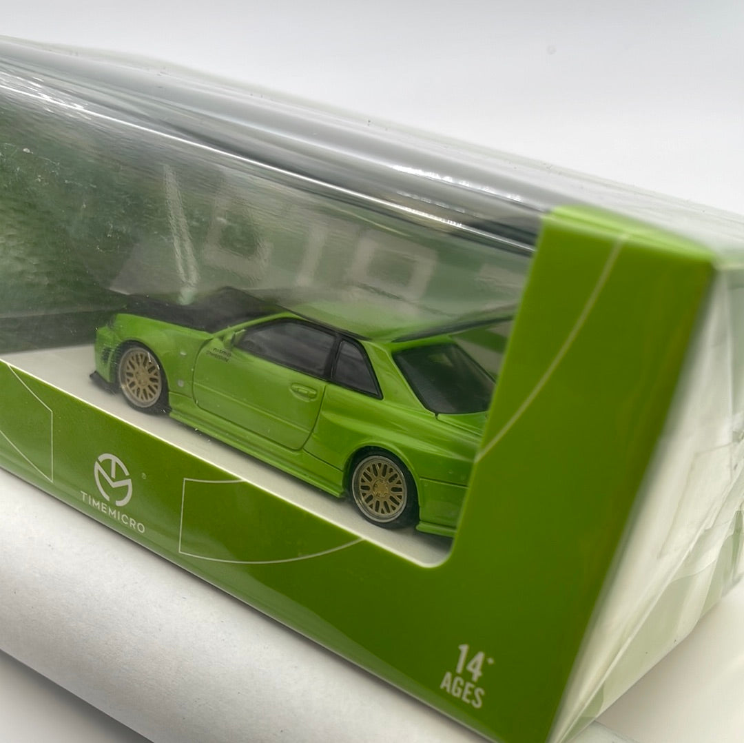 Time Micro 1/64 Nissan Skyline GT-R R34 Green