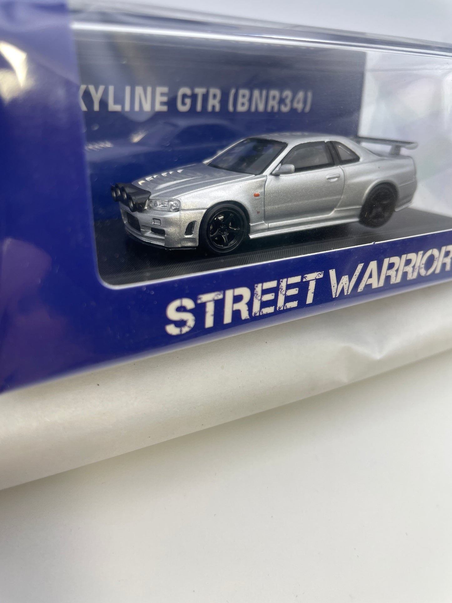 Street Warrior 1/64 Nissan Skyline GT-R BNR34 Z-Tune Drift Silver