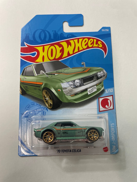 Hot Wheels 1/64 ‘70 Toyota Celica Green - Damaged Box