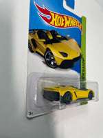 Hot Wheels 1/64 Lamborghini Aventador J Yellow - Damaged Card