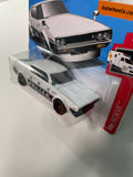 Hot Wheels 1/64 Nissan Skyline 2000 GT-R Police Short Card White & Black