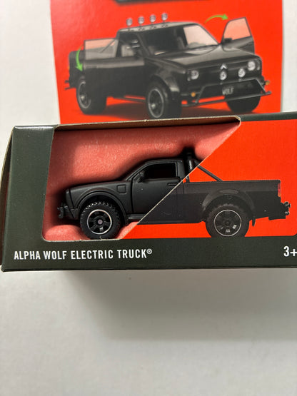 Matchbox 1/64 Moving Parts Alpha Wolf Electric Truck Black - JHV59