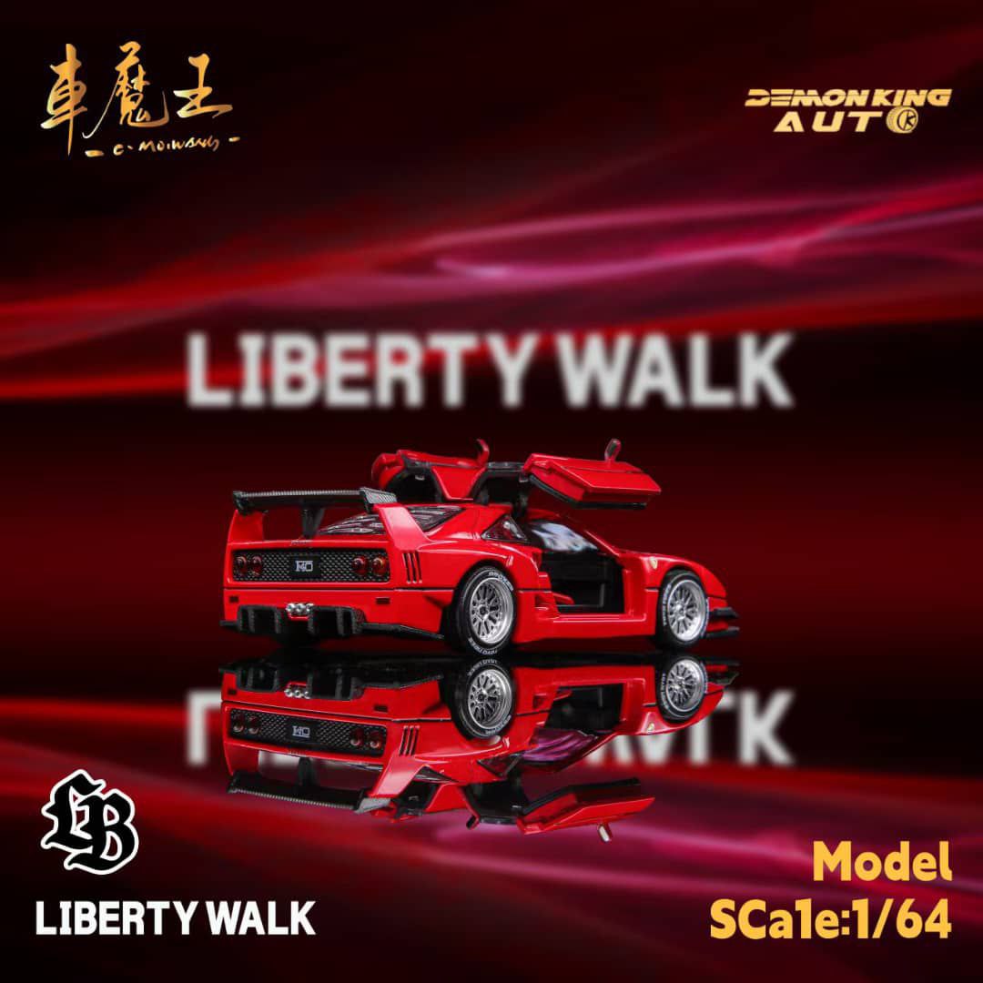 Demon King Auto 1/64 Ferrari F40 Liberty Walk Red – Flipn
