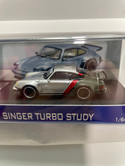 Ghost Player 1/64 Porsche Singer Turbo Study Cyberpunk Livery Silver