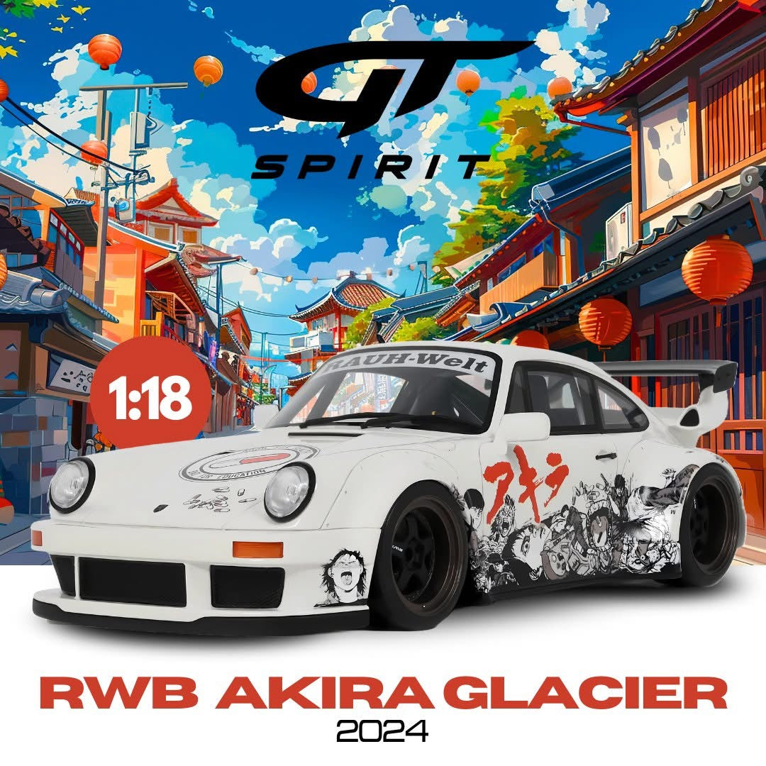 GT Spirit 1/18 2024 Porsche RWB Akira Glacier White