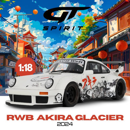 GT Spirit 1/18 2024 Porsche RWB Akira Glacier White
