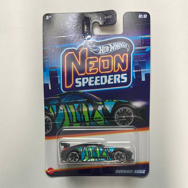 Hot Wheels 1/64 Neon Speeders Nissan 350Z Black & Blue